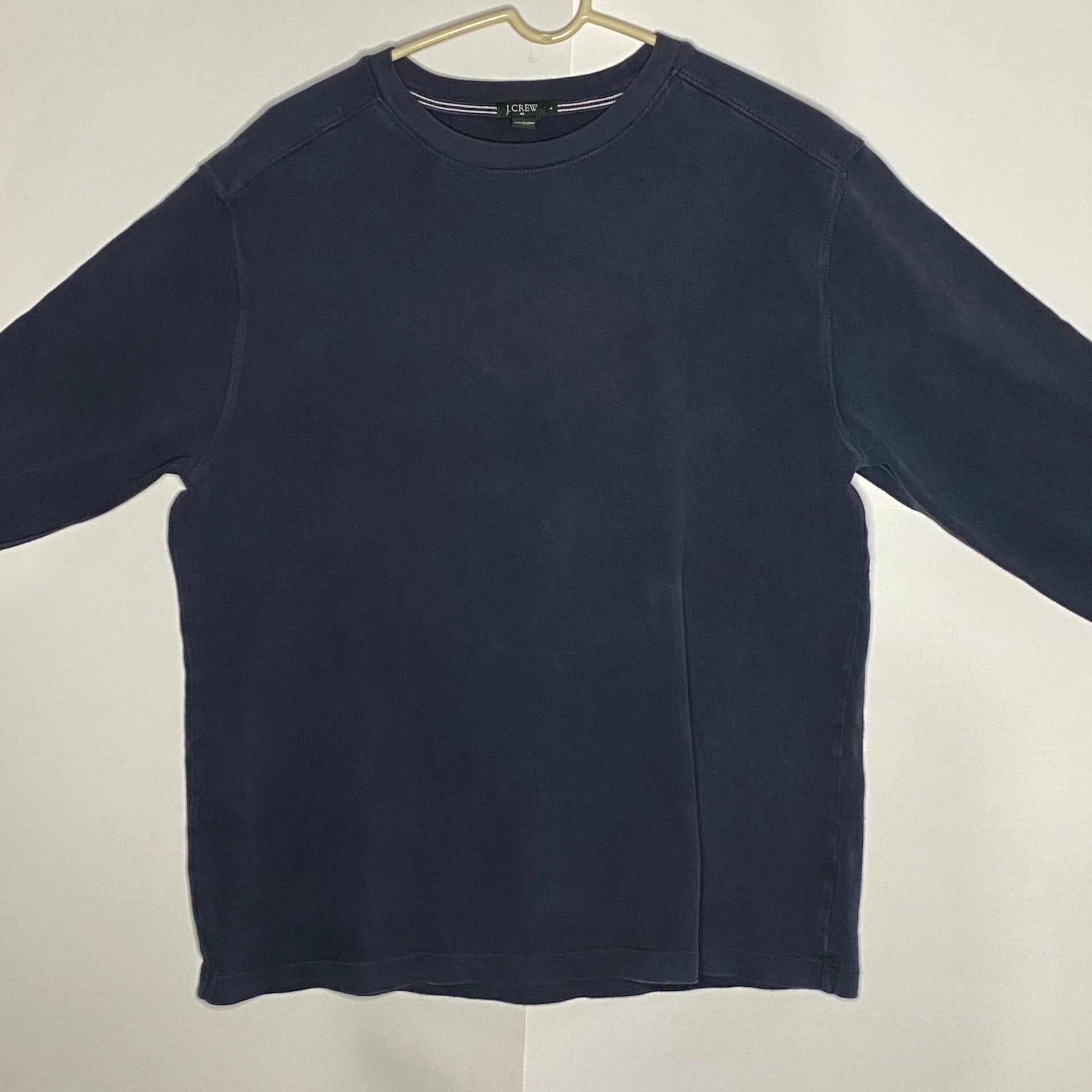 Louis Vuitton Navy Embroidered Logo Solid Short Sleeve T-Shirt